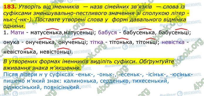ГДЗ Укр мова 10 класс страница 183